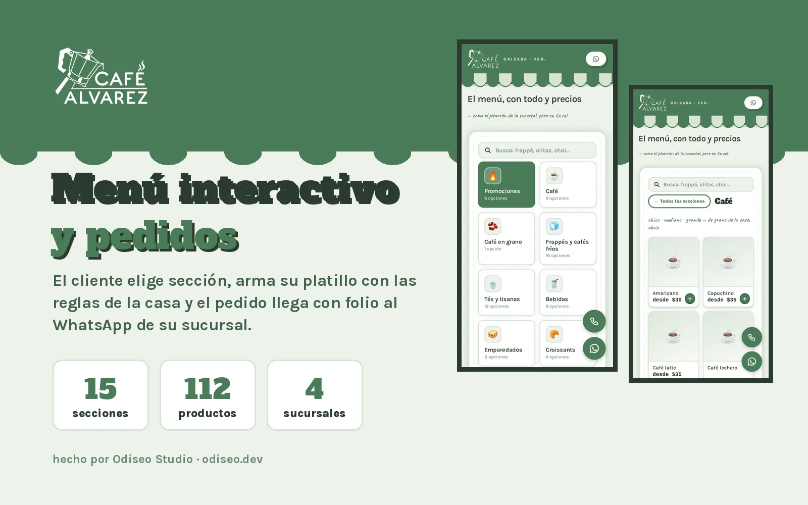 Sitio web de Café Álvarez